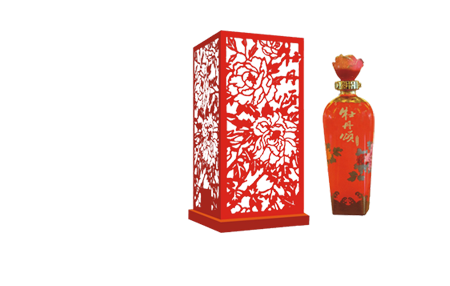 牡丹颂：国色天香   净含量：500ml   酒精度：52%vol&38%vol